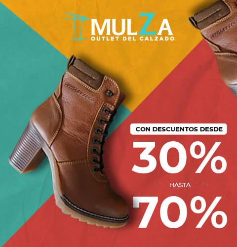 Promociones Mulza - Descuentos desde 30% hasta 70% solo en Mulza Outlet del Calzado